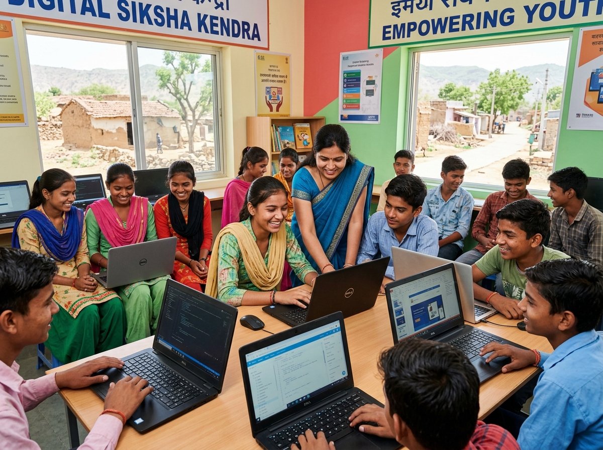 Representative image: Students working on laptops
